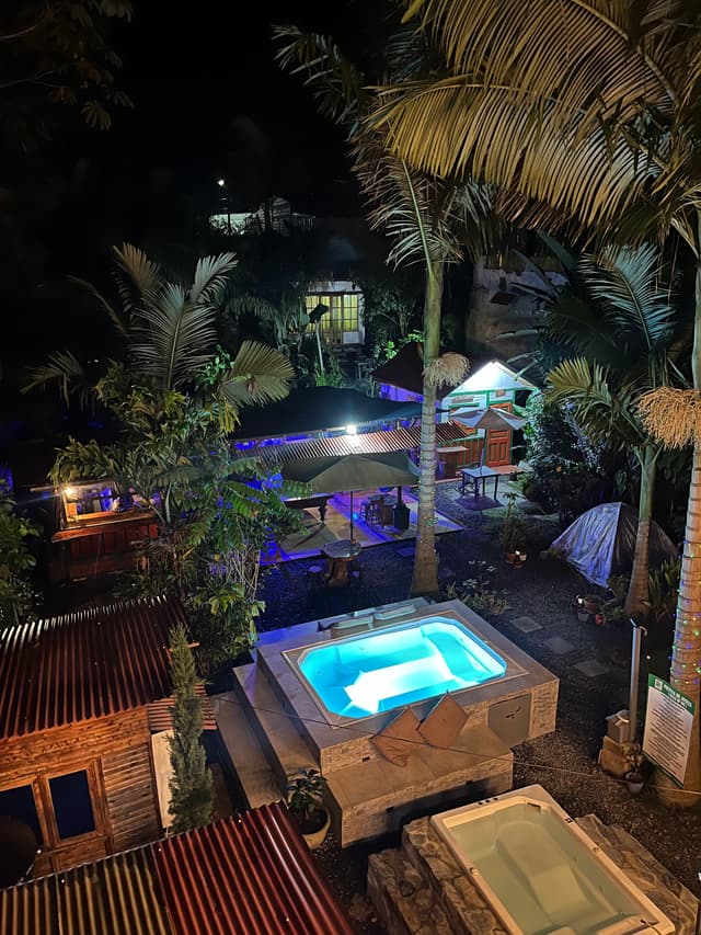 Patio de noche